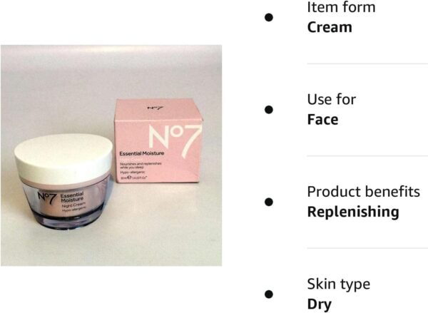 No7 Essential Moisture Night Cream 50Ml - Image 2