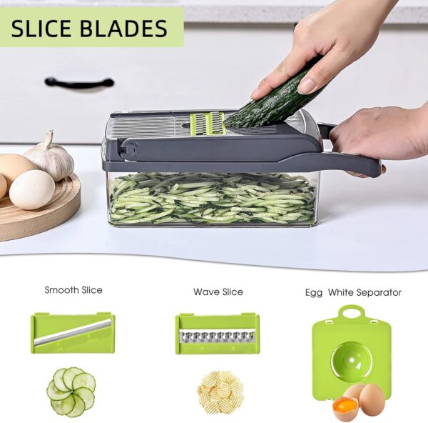 Vegetable Chopper Slicer 16-in-1 with Spice Chopper Set - Image 4