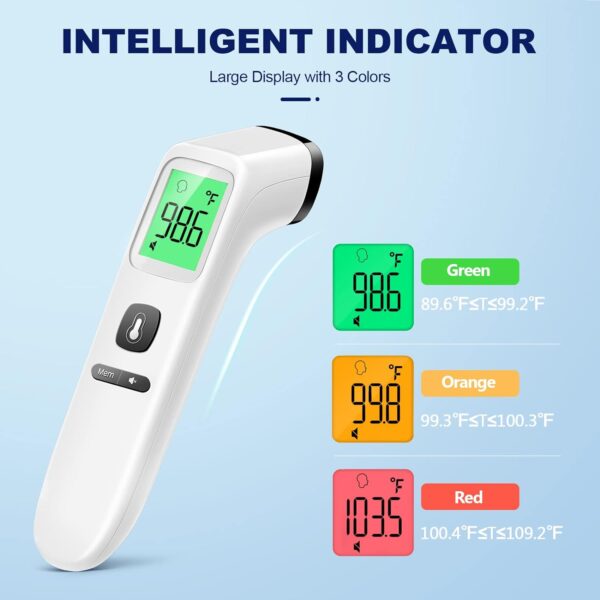 Non-Contact Thermometer for Kids and Adults, Digital Baby Thermometer, Color-Coded Screen - Image 6