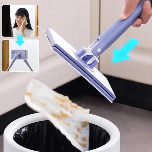 2024 Upgraded Hands-Free Mini Mop / Automatic Cloth Changing Mini Mop, Portable Mop Household Cleaning Tools, for Bathroom Kitchens - Image 4