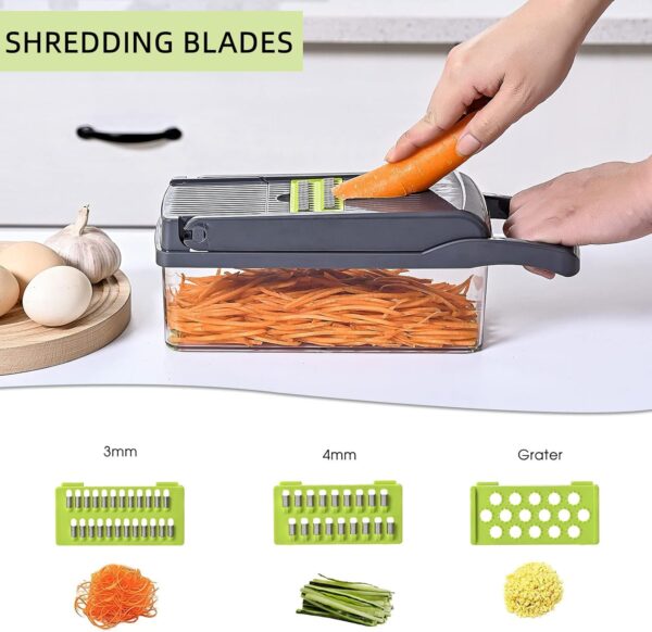 Vegetable Chopper Slicer 16-in-1 with Spice Chopper Set - Image 3