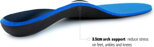 Plantar Fasciitis Feet Insoles Arch Supports Orthotics Inserts Relieve Flat Feet, High Arch Mens - Image 4