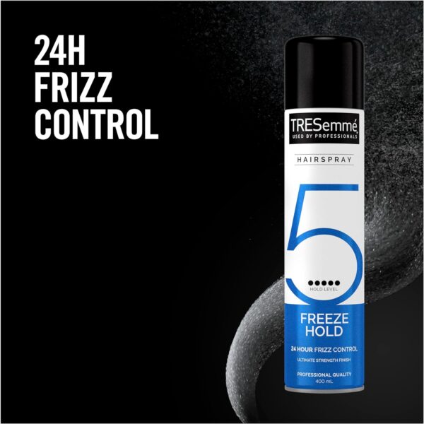 TRESemmé Freeze Hold Hairspray 24-hour frizz control for an ultimate strength finish 6x 400 ml - Image 3